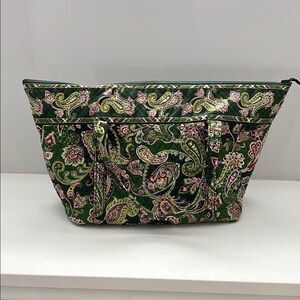 Vera Bradley Green and Pink Paisley Shoulder Bag